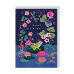 Ohh Deer- Lilipad Frog Greeting Card