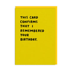 Ohh-Deer Confirms That I Remember Card