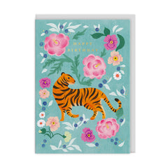 Ohh Deer- Tiger Bloom Greeting Card