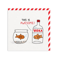 Ohh Deer - Vodka Goldfish Card
