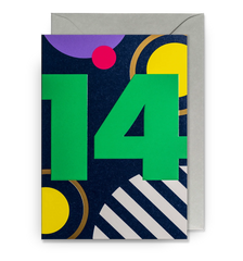 Lagom Design - Age 14 Card