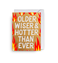 Lagom Design Older Wiser & Hotter Than Ever Mini Card