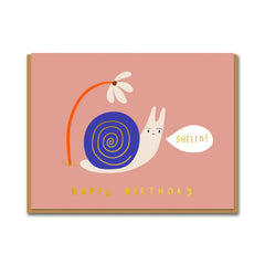 1973 Snail Birthday Card