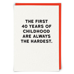 Redback First 40 Years Card