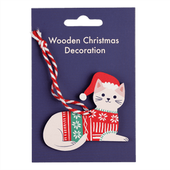 Rex London - Wooden Hanging Cat Tree Decoration