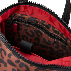 Roka Canfield Roll Top Small Backpack - Leopard Print