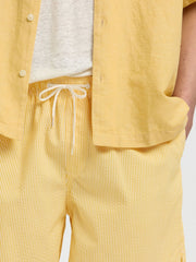Selected Homme Seersucker Swimshorts - Spectra Yellow