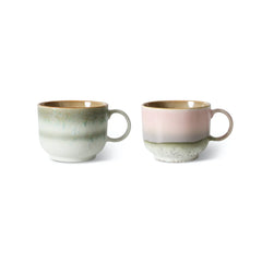 HKliving 70s Ceramics Tea Cups Set of 2- Nova