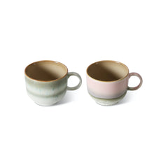 HKliving 70s Ceramics Tea Cups Set of 2- Nova