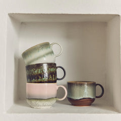 HKliving 70s Ceramics Tea Cups Set of 2- Nova