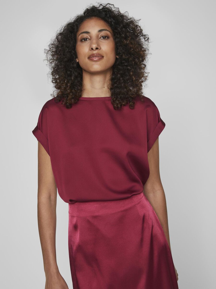Viellette S/S Satin Top - Noos, Wintergreen, 42 Viellette S/S Satin Top - Noos, Wintergreen, 42