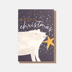 Caroline Gardner - Happy Christmas Polar Bear Cards - Pack Of 10