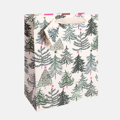 Caroline Gardner-Painted Trees Large Christmas Gift Bag