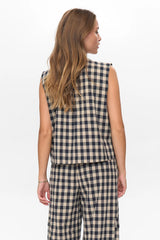 Numph Nuchikka Waistcoat- Dark Sapphire