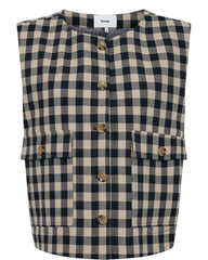 Numph Nuchikka Waistcoat- Dark Sapphire