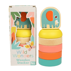 Rex Wooden Stacker - Wild Wonders