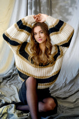 Noella Pacific Knit Sweater - Camel Mix