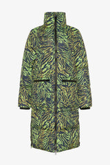 Noella Nari Puffer Coat - Lime Zebra