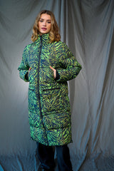 Noella Nari Puffer Coat - Lime Zebra