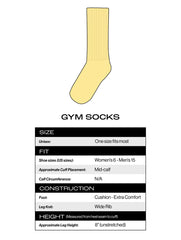 Gumball Poodle Crew Gym Socks - I’m Too Sexy For My Cat