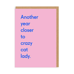 Ohh Deer Another Year Closer To Crazy Cat Lady Birthday Card