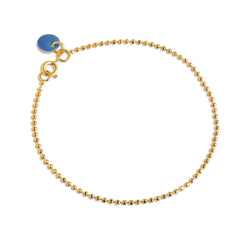 Enamel Copenhagen Ball Chain Bracelet - Cornflower