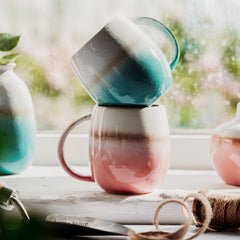 Sass & Belle Dip Glazed Ombré Turquoise Mug