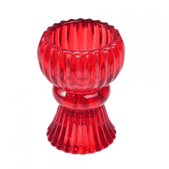 Rex London Double Ended Red Glass Candle Holder