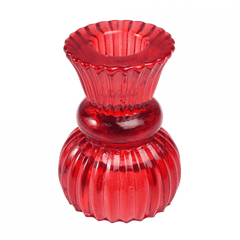 Rex London Double Ended Red Glass Candle Holder