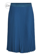 Vila Nitban Pleat Skirt - Moroccan Blue