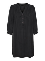 Vero Moda - Bree 3/4 Tunic Dress - Black Light Denim