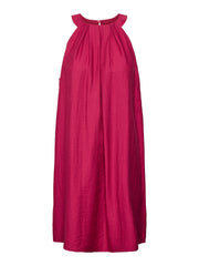 Vero Moda Evalina Halterneck Short Dress - Sangria