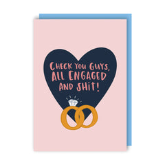 Lucy Maggie Designs Look At You Guys Engagement Card