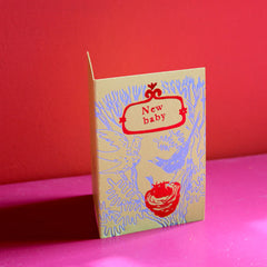 Ark New Baby Bird Mini Greeting Card