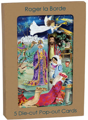 Roger La Borde 5 Trifold Pop-out Cards - The Christmas Story