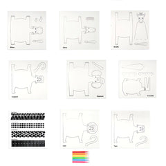 Kikkerland - Make, Paint & Play 3D Safari