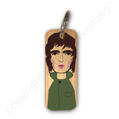 Liam Gallagher Rustic Wooden Key Ring