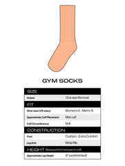 Gumball Poodle Crew Gym Socks - My Cat Is My Therapist