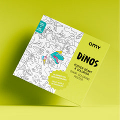 Omy Giant Colouring Poster - Dinos