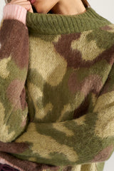 Numph Camu Pullover - Calla Green
