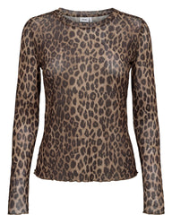 Numph Lionis Sheer Blouse - Tiger's Eye
