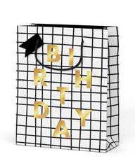 Ohh Deer Large Birthday Grid Gift Bag