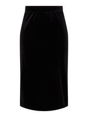 Pieces Sasha Velvet Mini Slit Skirt