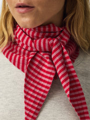 Pieces Alberte Scarf - Sea Pink/Flame Scar