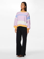 Pieces Alisa Knit Jumper - Pink Lavender