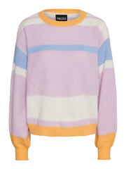 Pieces Alisa Knit Jumper - Pink Lavender