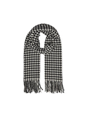 Pieces Jira Wool Scarf - Black/Check