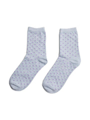 Pieces Glitter Organic Cotton Socks - Kentucky Blue/Small Dots
