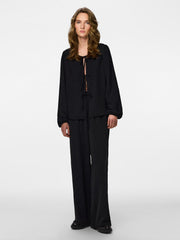 Pieces Tiffany Wide Pants - Black