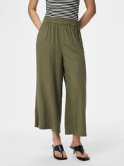 Pieces Pia Wide Leg Culotte - Deep Lichen Green